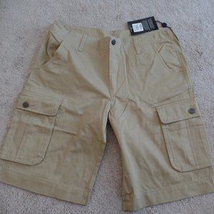 New Men's True Religion Khaki Cargo Shorts